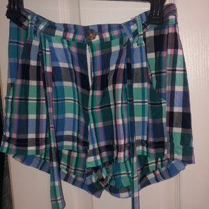 small plaid shorts
